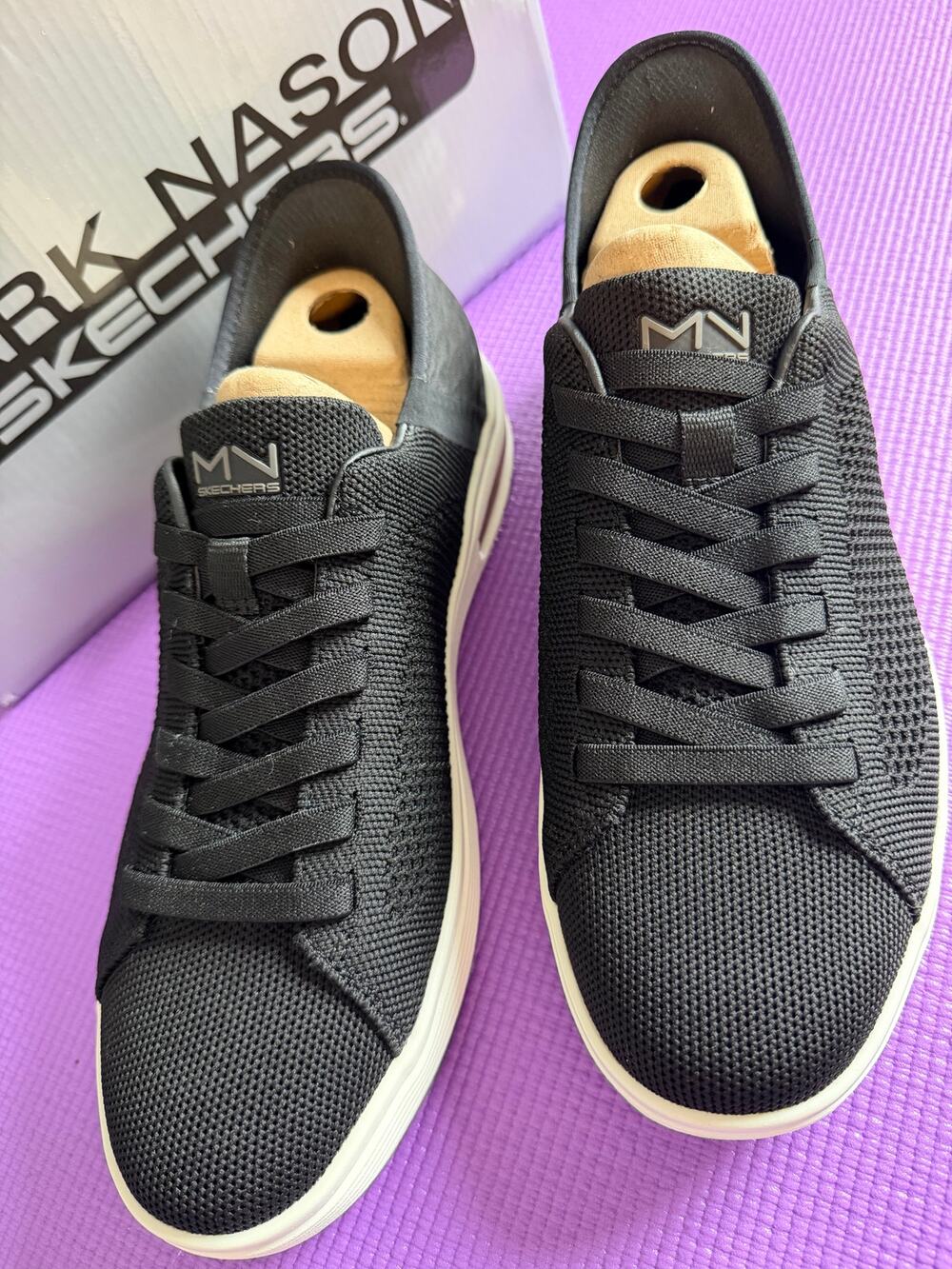 New Skechers Mark Nason Sup-air in Black Slip On Design Size 8 Men Women